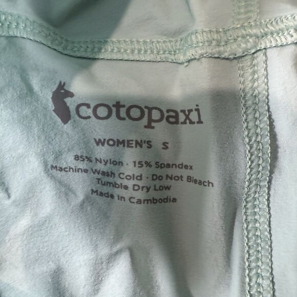 Cotopaxi Ara Women’s  Small Mint Joggers Blue Elastic Cuff Water Wind Resistant - Picture 2 of 7